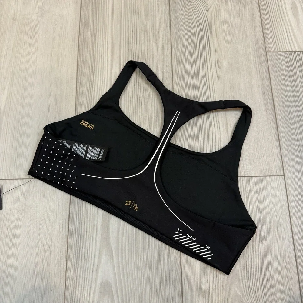 NWT Peloton X Robin Arzon XL Merit Scoop Neck Racerback Bra‎ Black